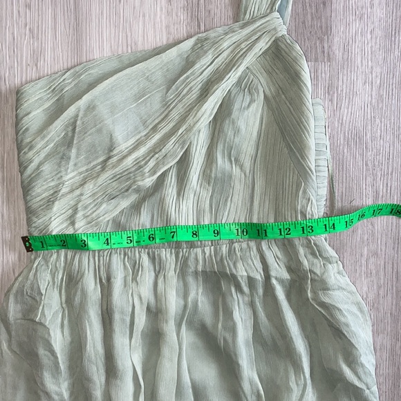 J Crew One Shoulder 100% Silk Chiffon Lucienne Party Dress - Picture 5 of 6